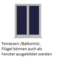 Laden Sie das Bild in den Galerie-Viewer, meinHausplaner-Symbolkatalog Terrassentüren
